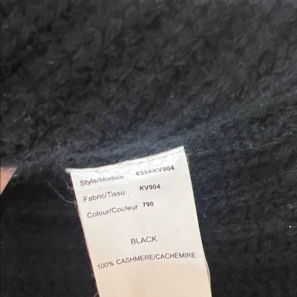 Michael Kors 100% Cashmere Chunky Knit Turtleneck Sweater | Size L | Black - Picture 4 of 9